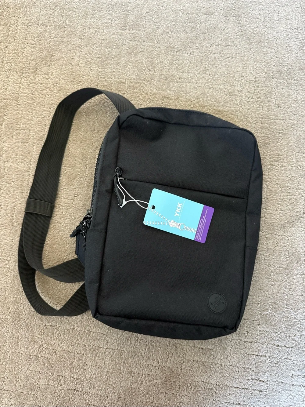Concept Anti Theft Sling Bag Black Crossbody Travel Bag Multiple Pockets NWT 2